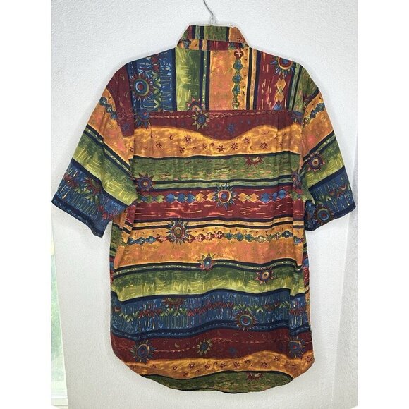 The Territory Ahead Shirt Mens Large Tall LT Tribal Aztec Southwestern Boho - Picture 3 of 10